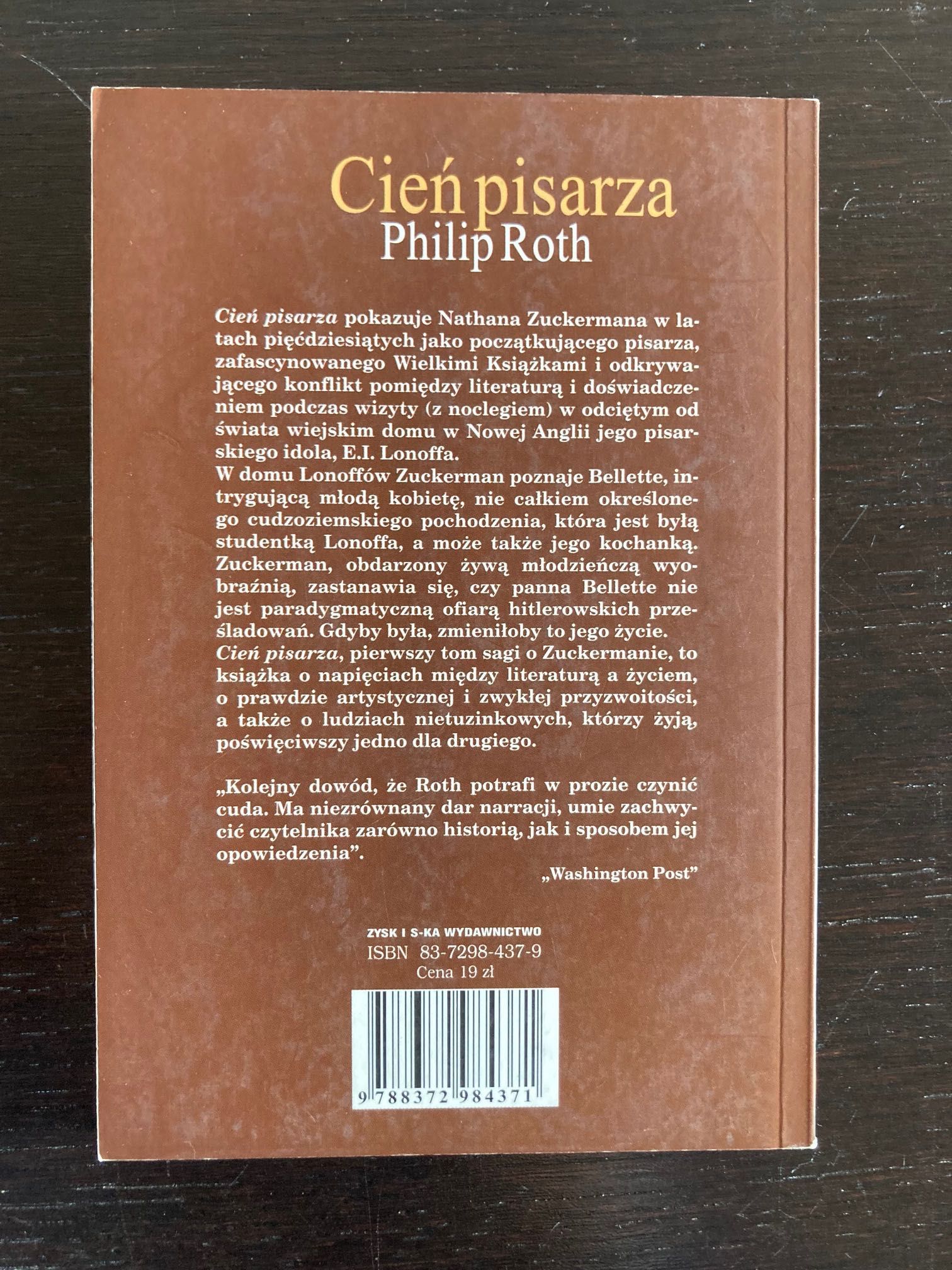 Philip Roth - Cień pisarza