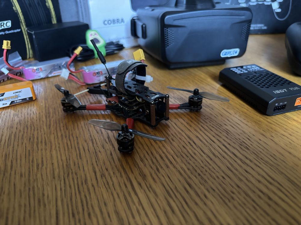 Fpv комплект geprc phantom+radiomaster zorro+skyzone cobra x v2+3 акб