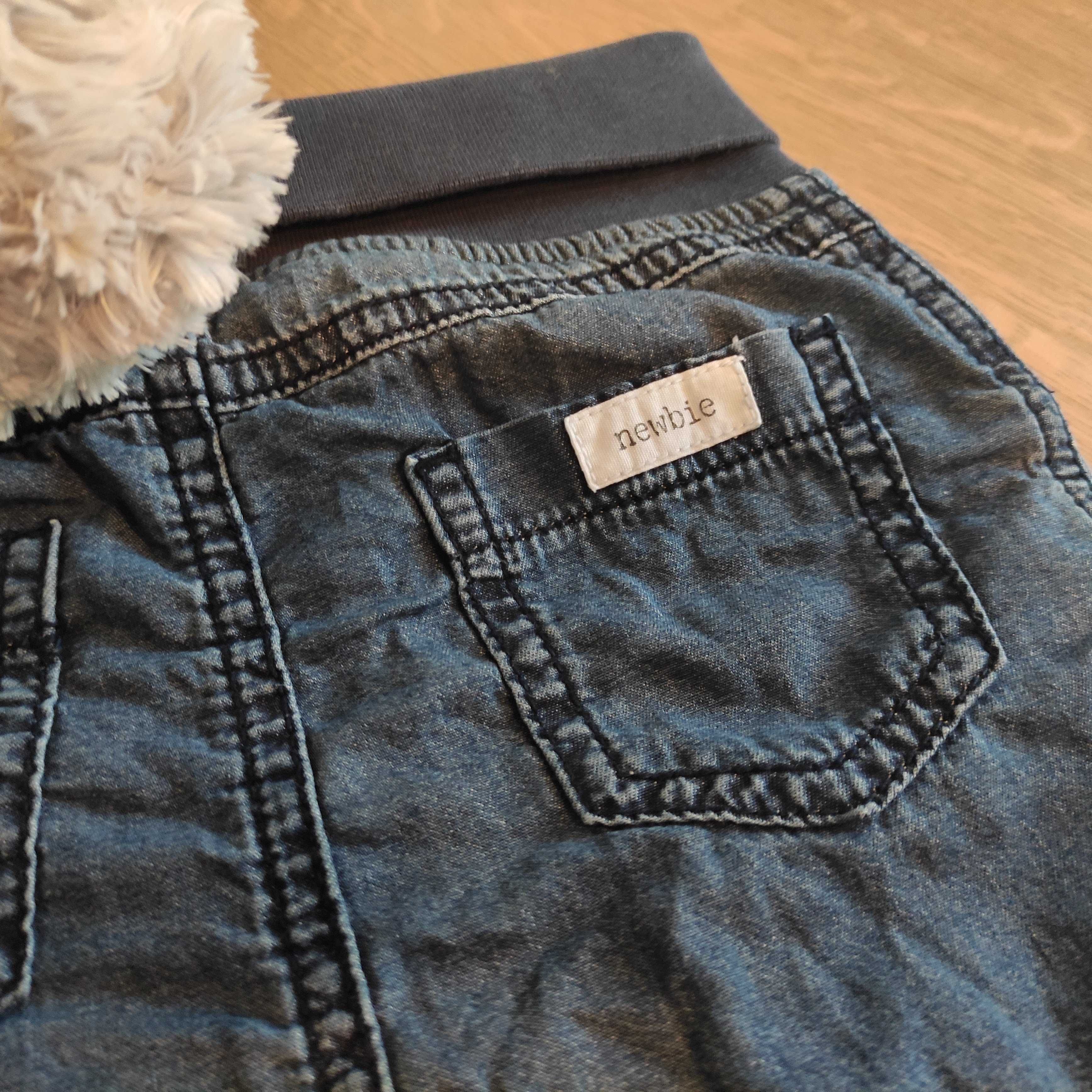 Spodnie niemowlęce jeans KappAhl Newbie, r. 62