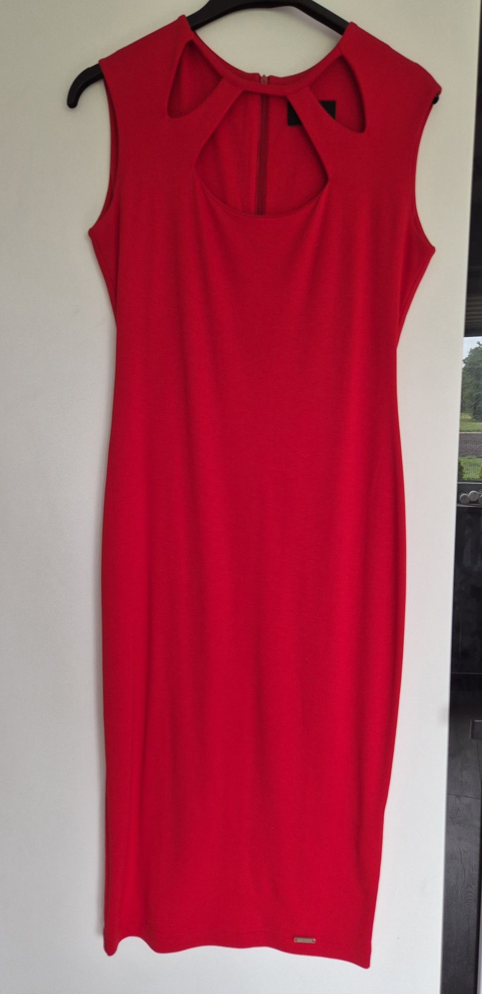 Elegancka czerwona sukienka Lenitif 36 S