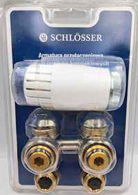 Nowy Zestaw termostatyczny kątowy Schlosser 501424 Nieużywany