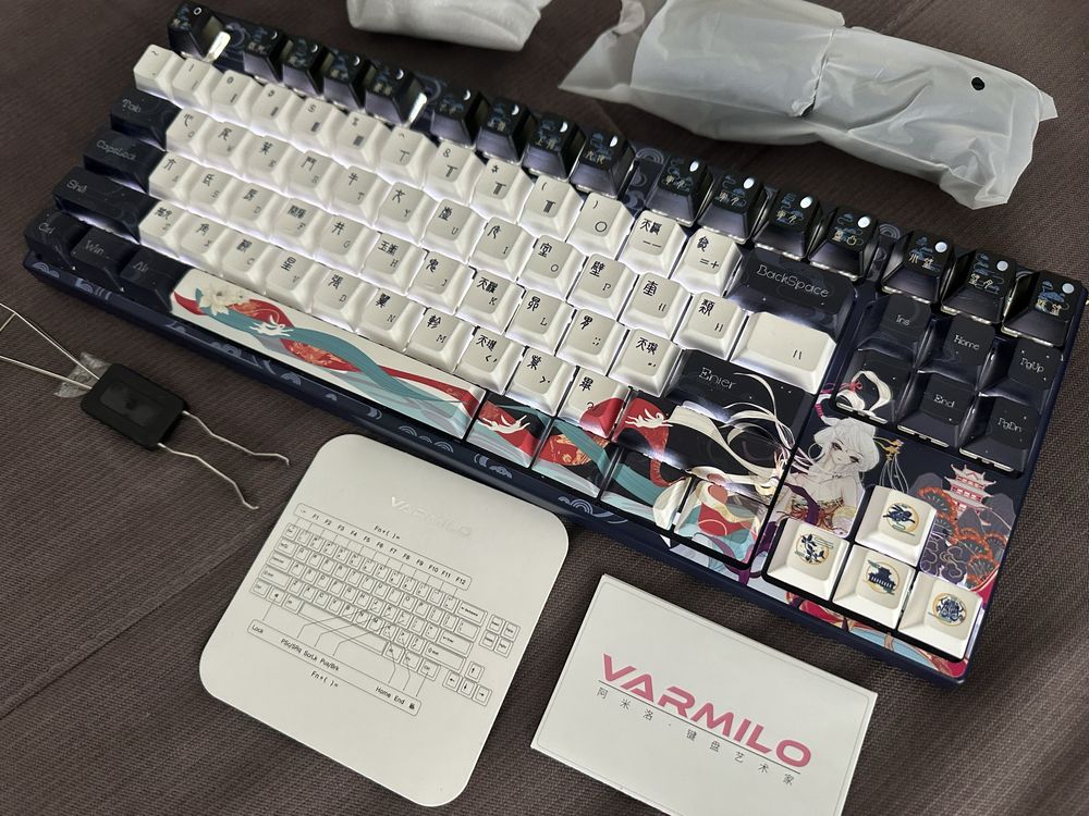 Клавиатура Varmilo VPE87 Chang'e Cherry Mx Silent Red EN