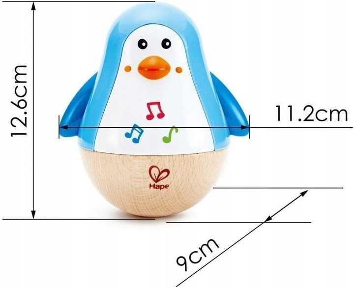 Hape Bujający Się Pingwinek Muzyczny Pingwin Wydającym Dźwiękiem C277