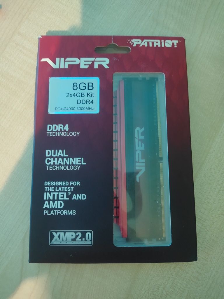 Patriot Viper 2x4 (8 GB) 3000 MHz  DDR4
