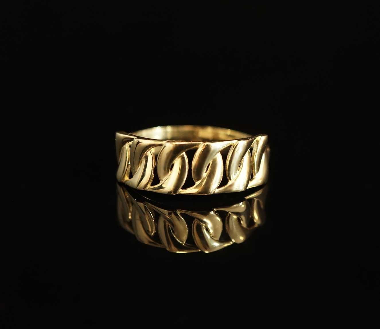 Złoto 585 - złoty pierścionek rozm 13,5