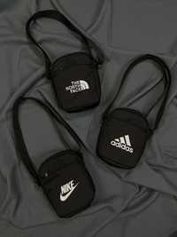 •Месенджер Nike, Adidas, TNF, барсетки, сумки через плече