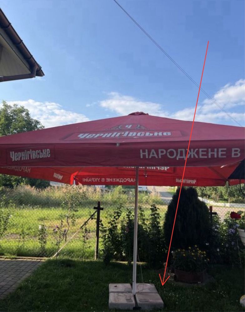Для основи зонтів - плити (2-а комплекта + кругла), 150грн/плита