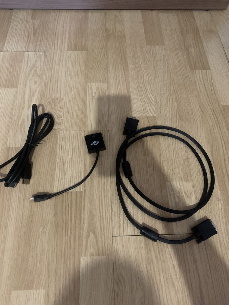 Провод DisplayPort, Переходник VGA to HDMI, Провод VGA.
