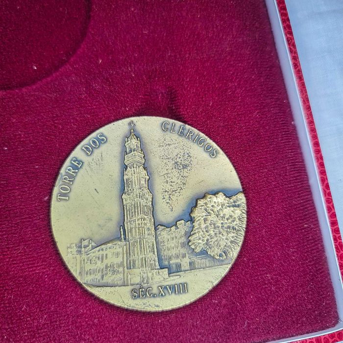 Conjunto 5 Medalhas Bronze – “Monumentos do Porto” Vasco Berardo(1982)