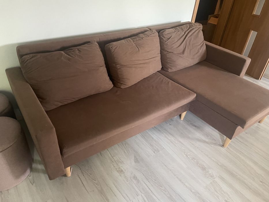 Narożnik z funkcja spania