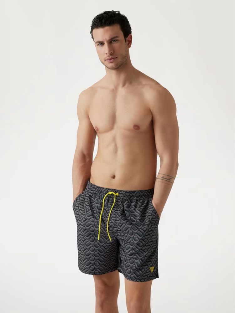 Монограмные пляжные шорты Guess Underwear размер M-L