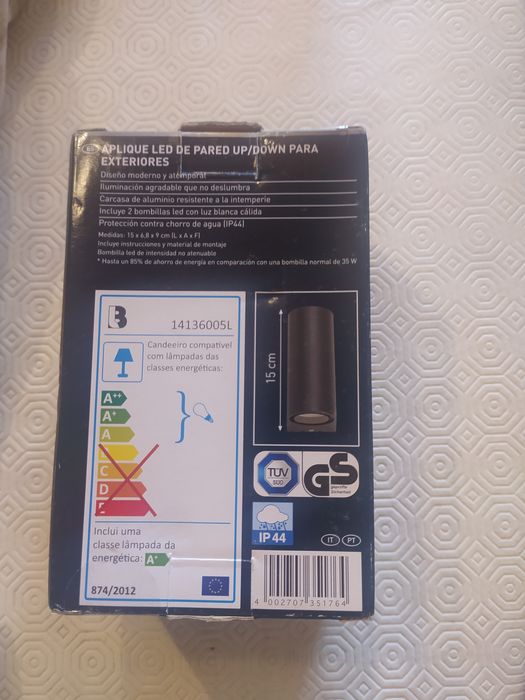 Aplique led de parede
