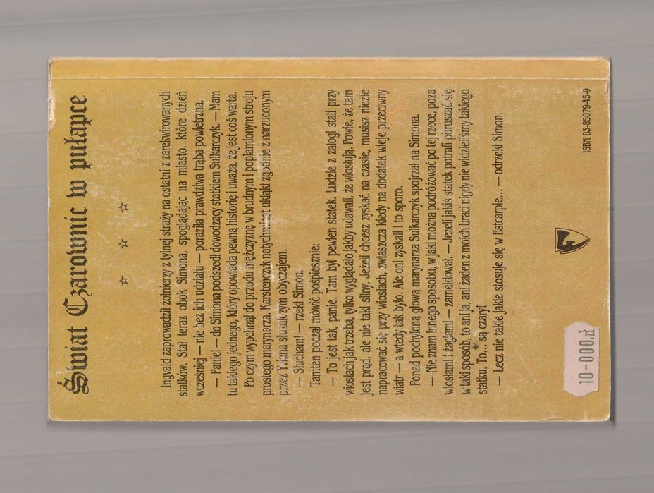 ŚWIAT CZAROWNIC w pułapce Andre Norton książka 1990