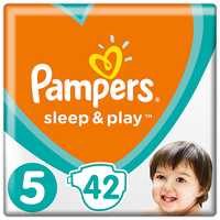 Підгузки Pampers Sleep & Play Junior розмір 5 (11-16 кг), 42 шт