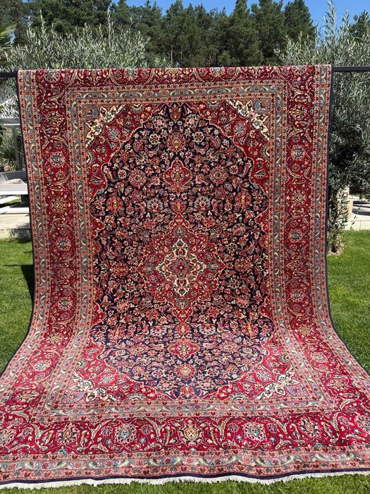 Dywan Perski R.Tkany Vintage Kaszmirowy Iran Keshan 370x250 gal.20 tyś