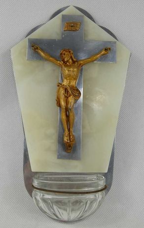 KROPIELNICA krzyż Jezus alabaster 26cm