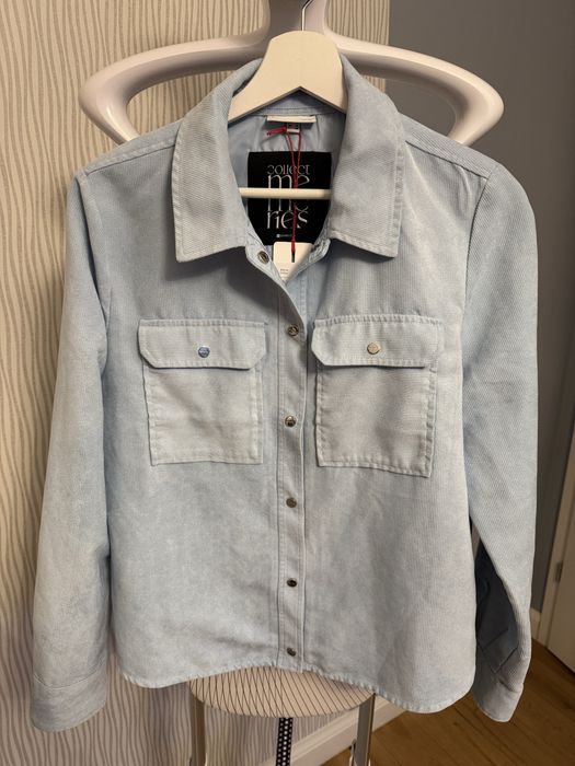 Koszula damska niebieska błękitna sztruksowa Street One rozm. S