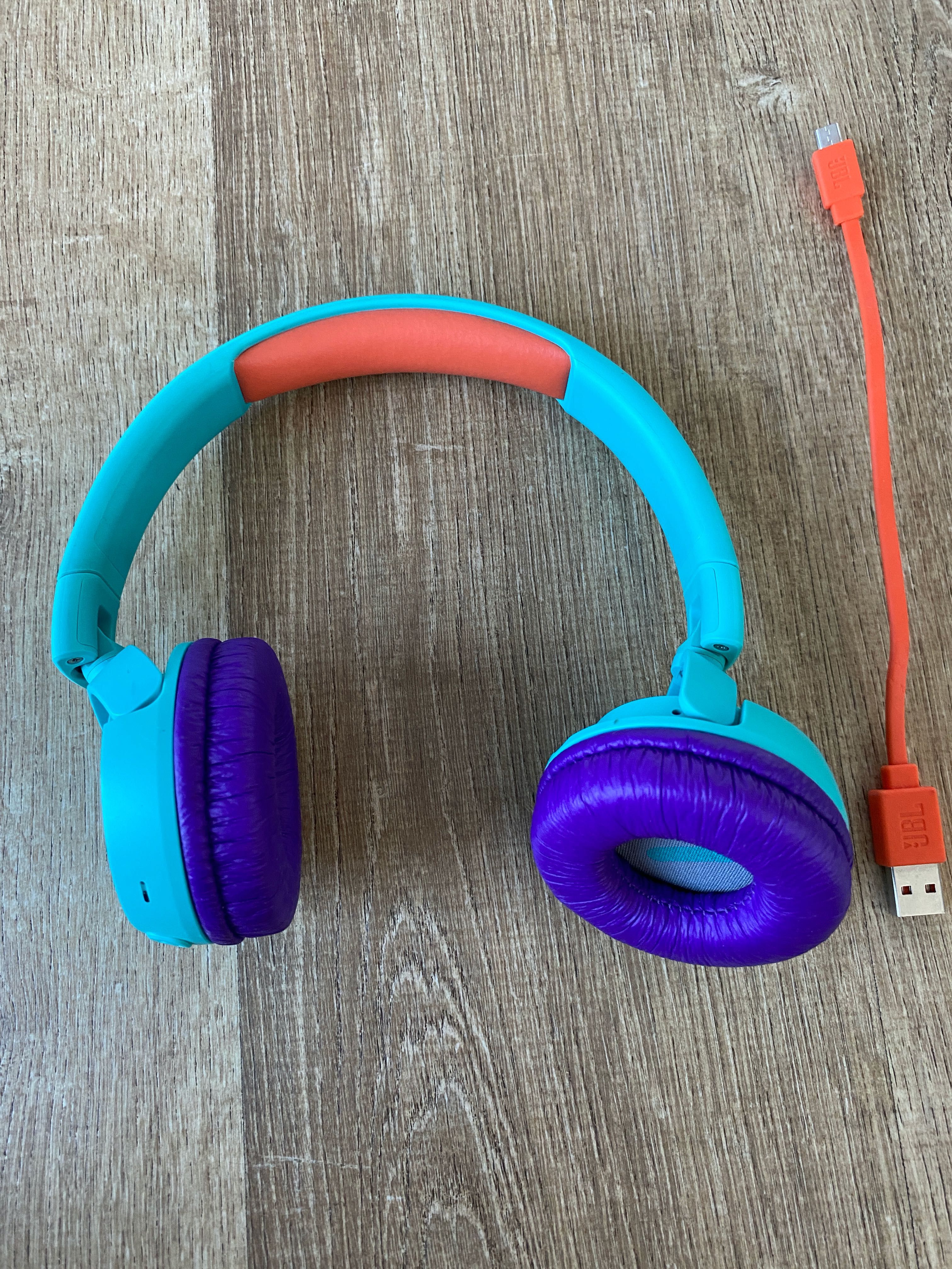 Słuchawki bezprzewodowe JBL JR300BT - nauszne - turkusowe