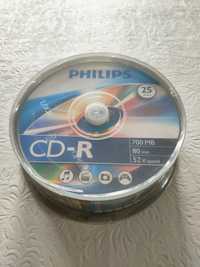Nowe opakowanie 25 płyt CD-R Philips