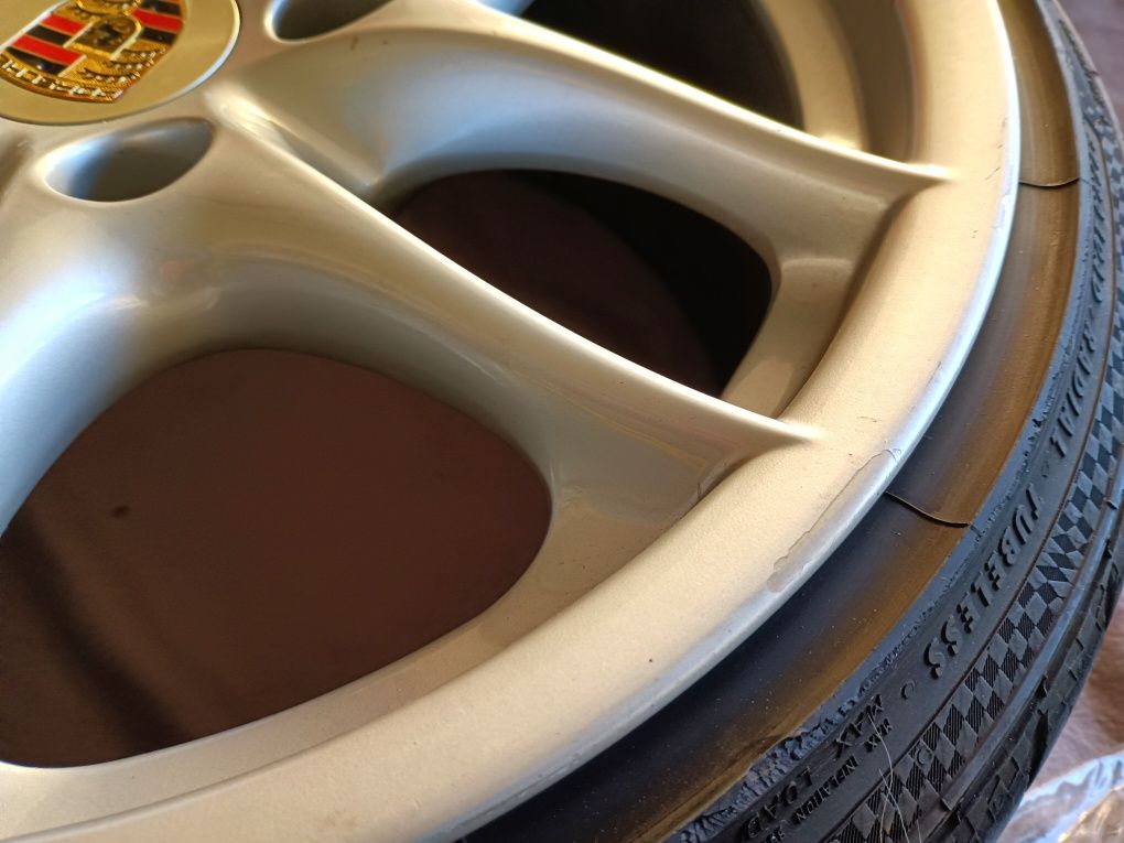 Jantes Porsche R17 com conversores 4x100
