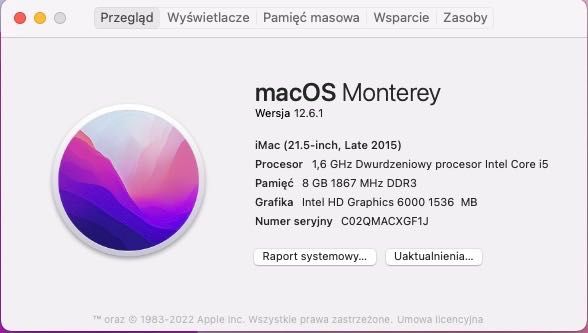 Imac Late 2015r.