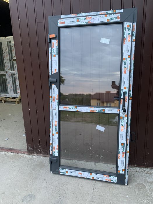 Drzwi PCV 100x200 antracyt