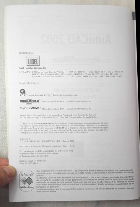 Livro AutoCAD 2002 - Depressa e Bem