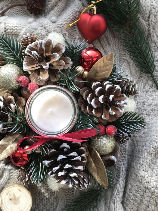 Новорічна поробка в школу, новорічний декор, подарунок на Різдво