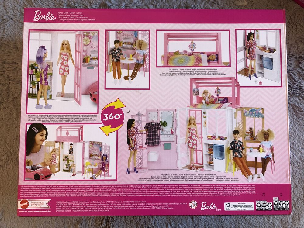 Barbie domek składany NOWY