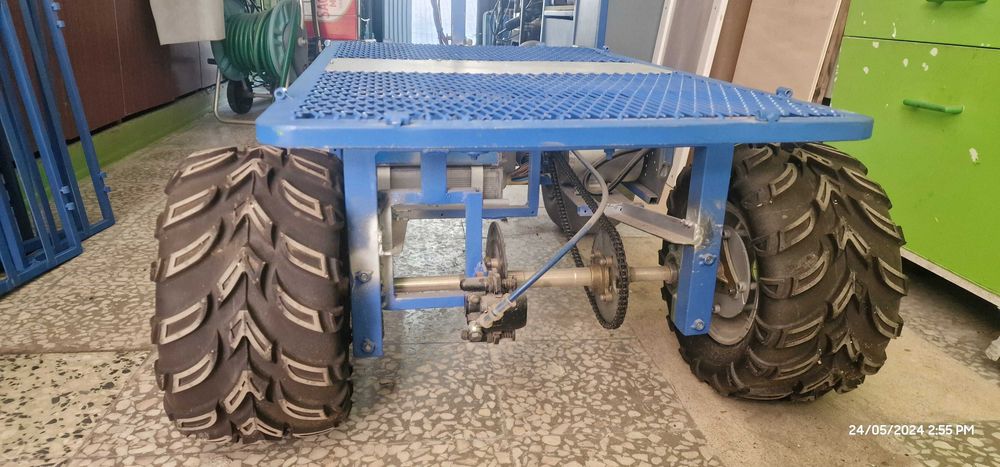 Carrinho elétrico para pesca de praia