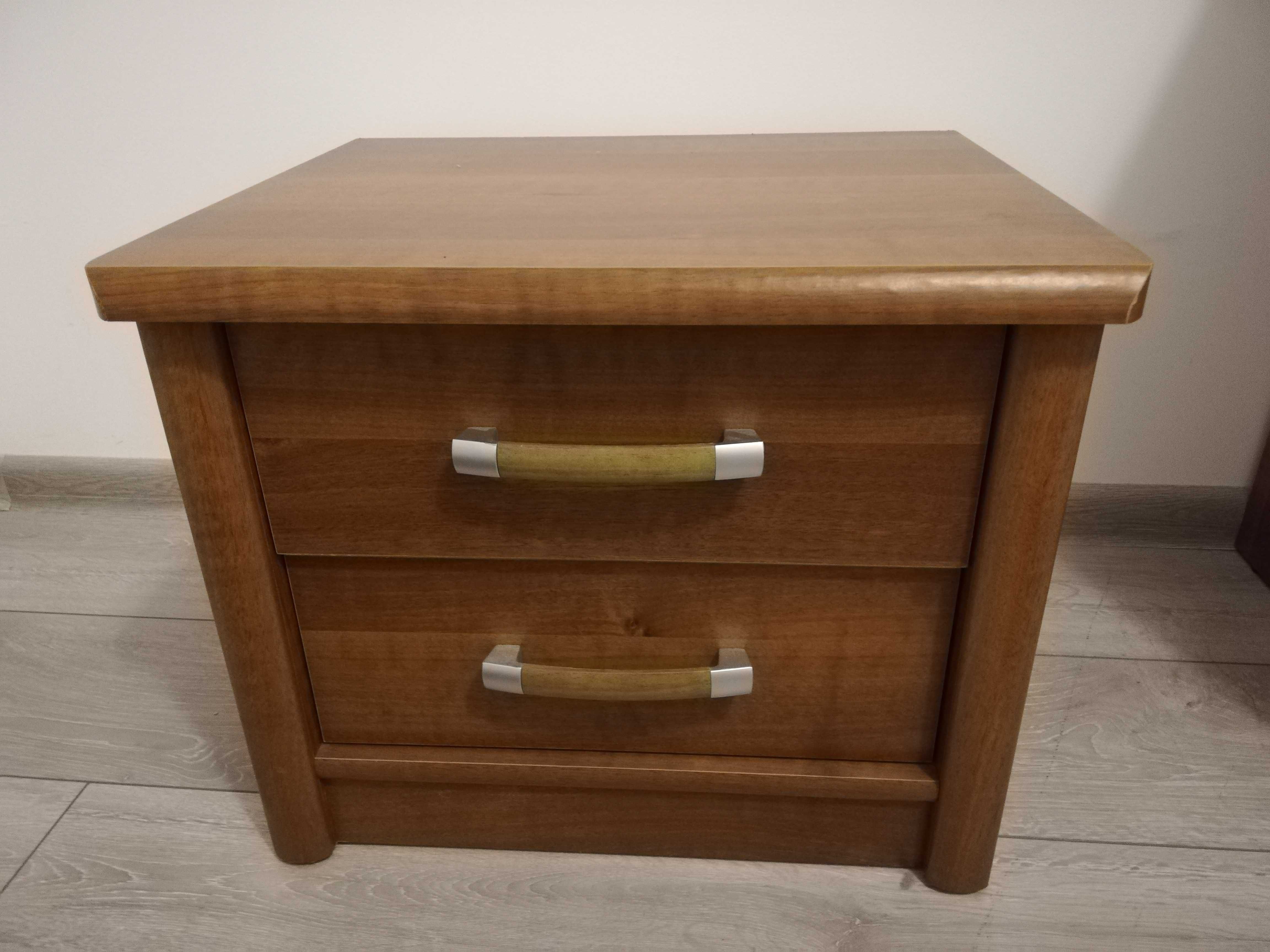 KOMPLET MEBLI DO SYPIALNI: łóżko 160x200, komoda i 2 szafki nocne