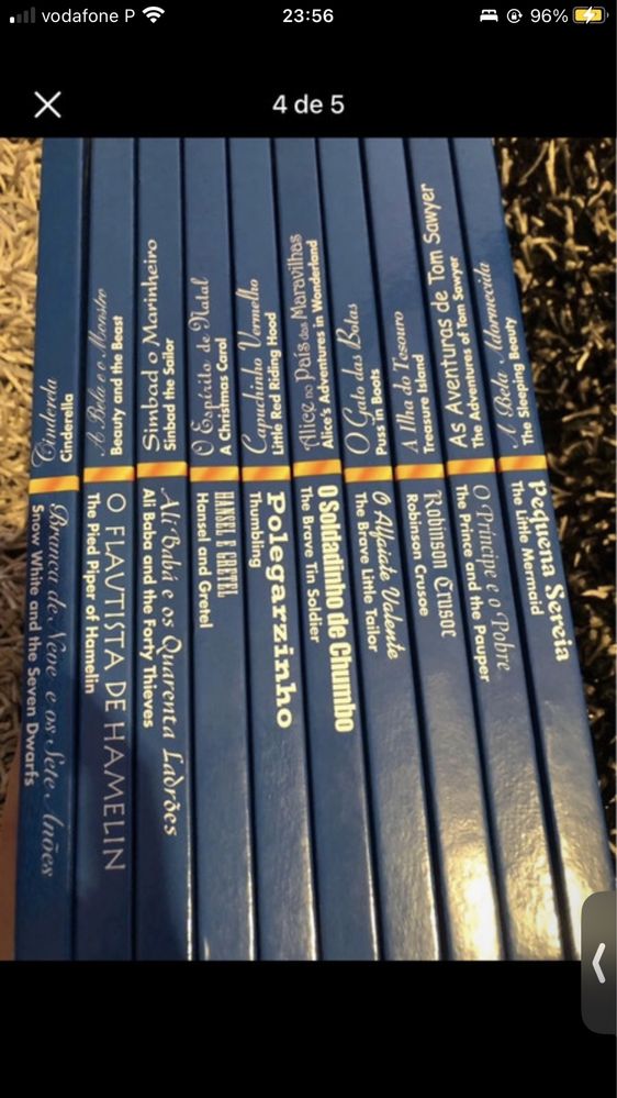 Vendo Contos de Ouro em ingles e portugues