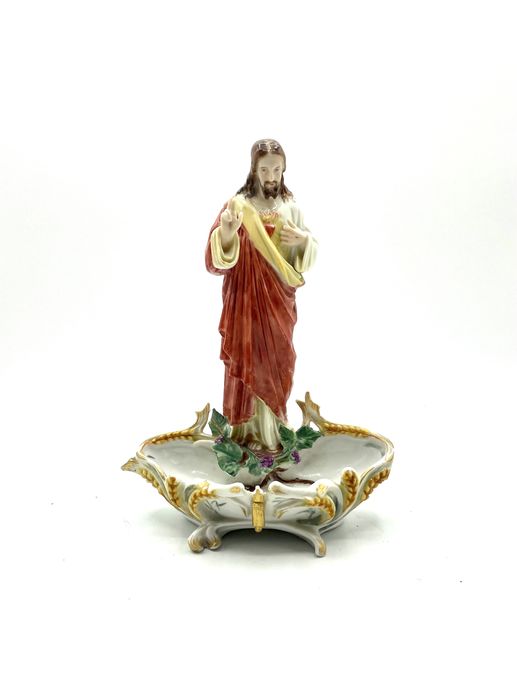 Coração de jesus com pia porcelana Maissen alemã