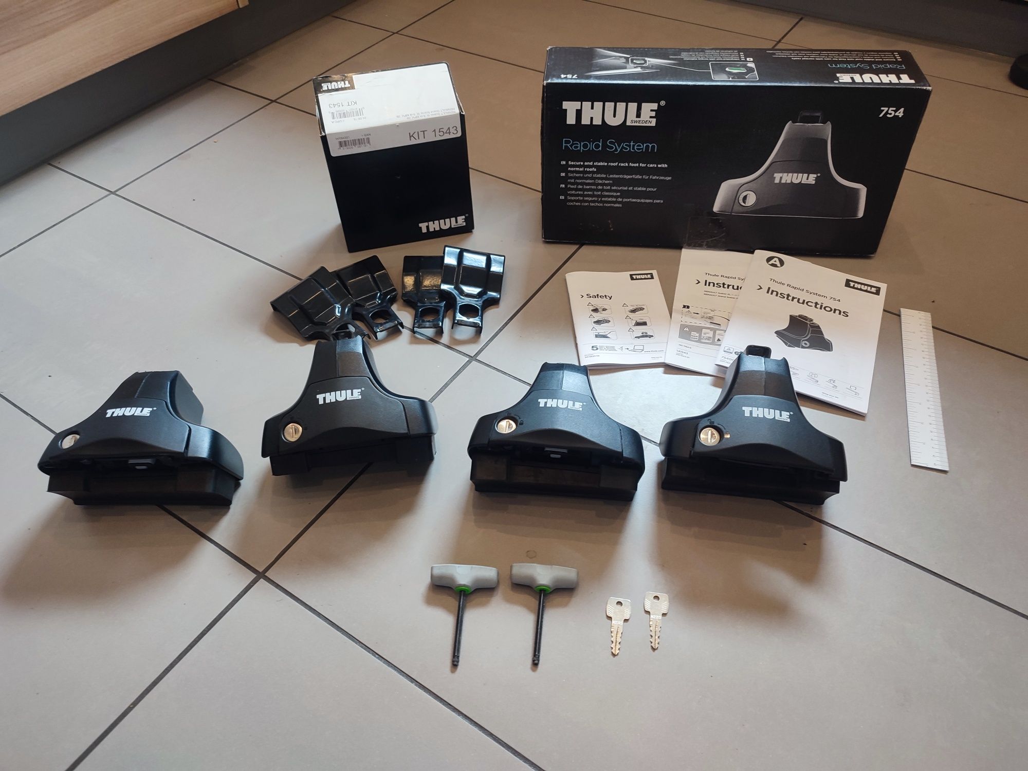 Zestaw Thule Rapid 754 + KIT 1543 do scenic 3