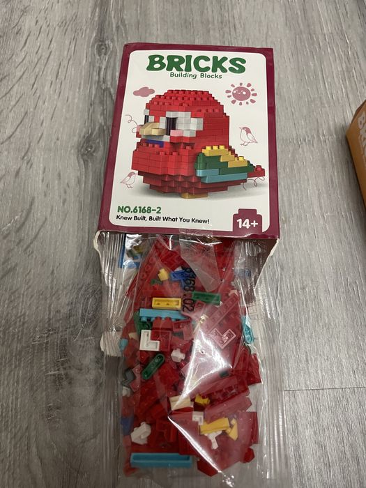 2 kits Blocos de construcao pássaros