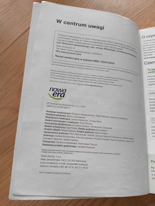 W centrum uwagi 1. Podręcznik