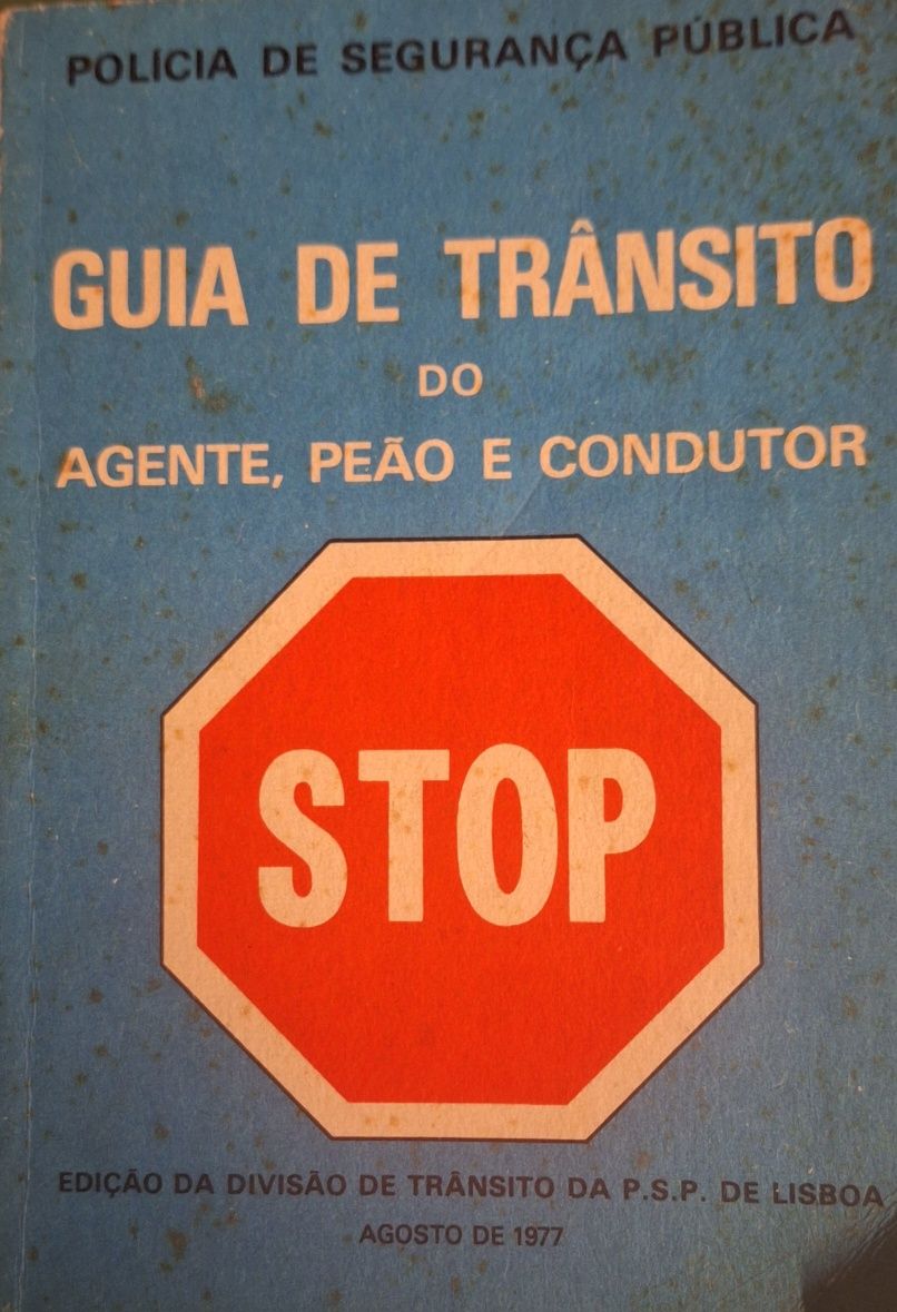 Guia de trânsito do agente peão e condutor  1977