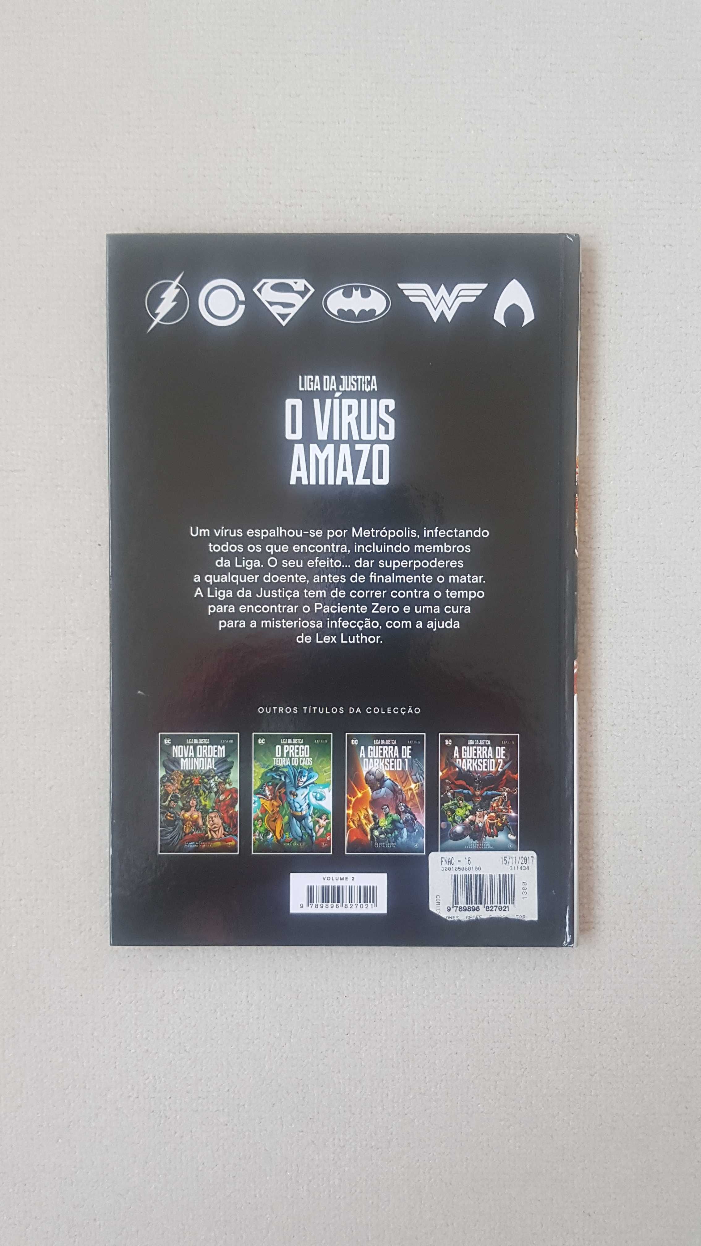 Livros comics "Liga da Justiça" de Geoff Johns