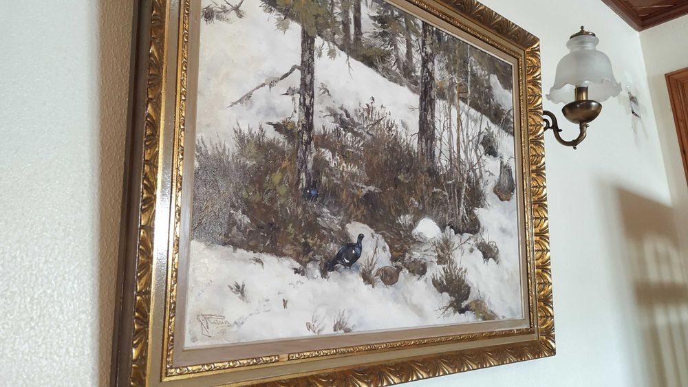 Quadro antigo pintado a óleo