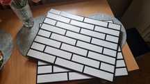 Panel ścienny PCV PVC 30 szt. Imitacja cegły biała cegła