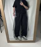 Широкі нейлонові спортивки Adidas Baggy pants на утяжках balenc y3 yzy