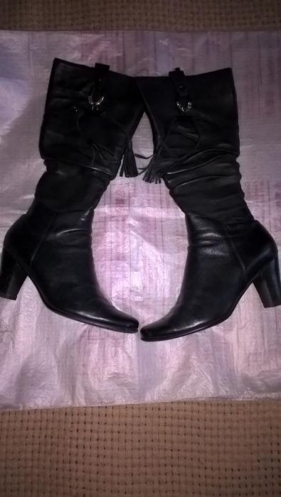 сапоги д\с кожаные