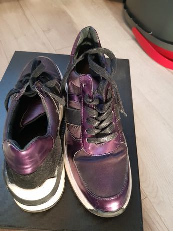 Adidasy sneaker spm 38 skóra metallic