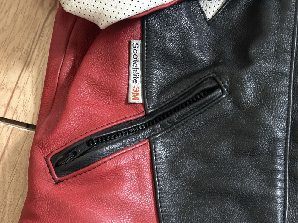 Kurtka motocykolwa FLM skorzana  rizm. xs
