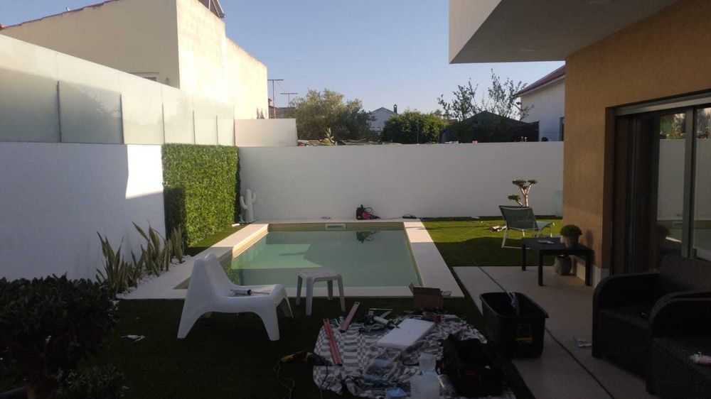 Vedações vidro fosco tapavistas muros jardins piscinas  todo país