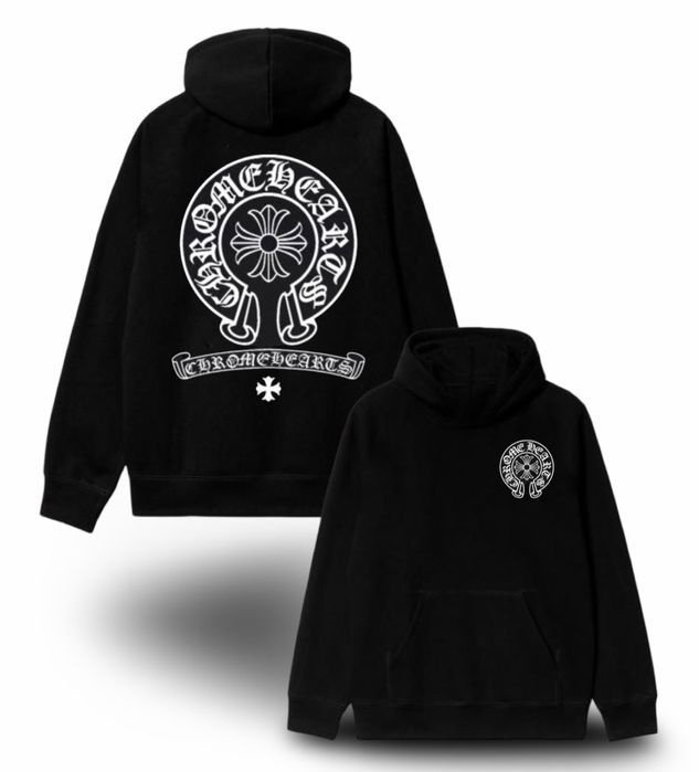 Худи Chrome Hearts Logo унисекс Хром Хартс с крестами лонгслив кофта