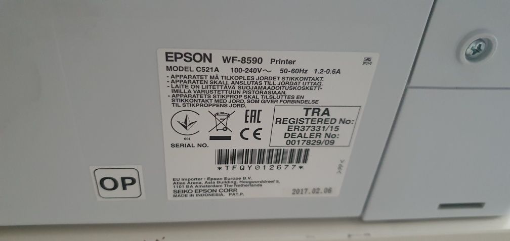 Urządzenie wielofunkcyjne EPSON WORKFORCE PRO WF-8590