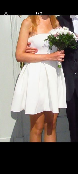 Sukienka biała Katrus S ślub ślubna