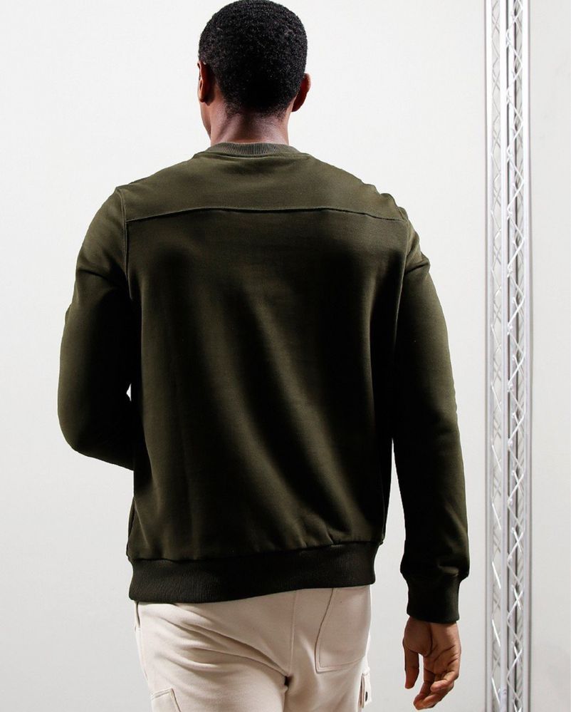Кофта MA.Strum Detatch Pocket Crew Sweat Oil Slick Оригінал
