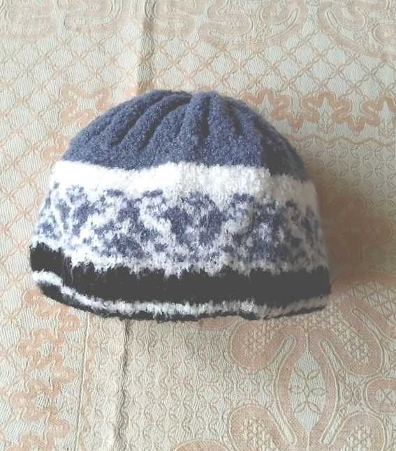 Двойная плотная шапочка на размер 54-56